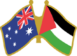 Palestine and Australia Flags lapel pin