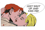 Kiss me pin