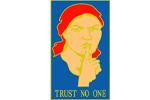 Trust no one pin