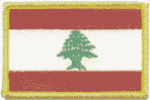 LB504_EmbroideredLebanonFlag